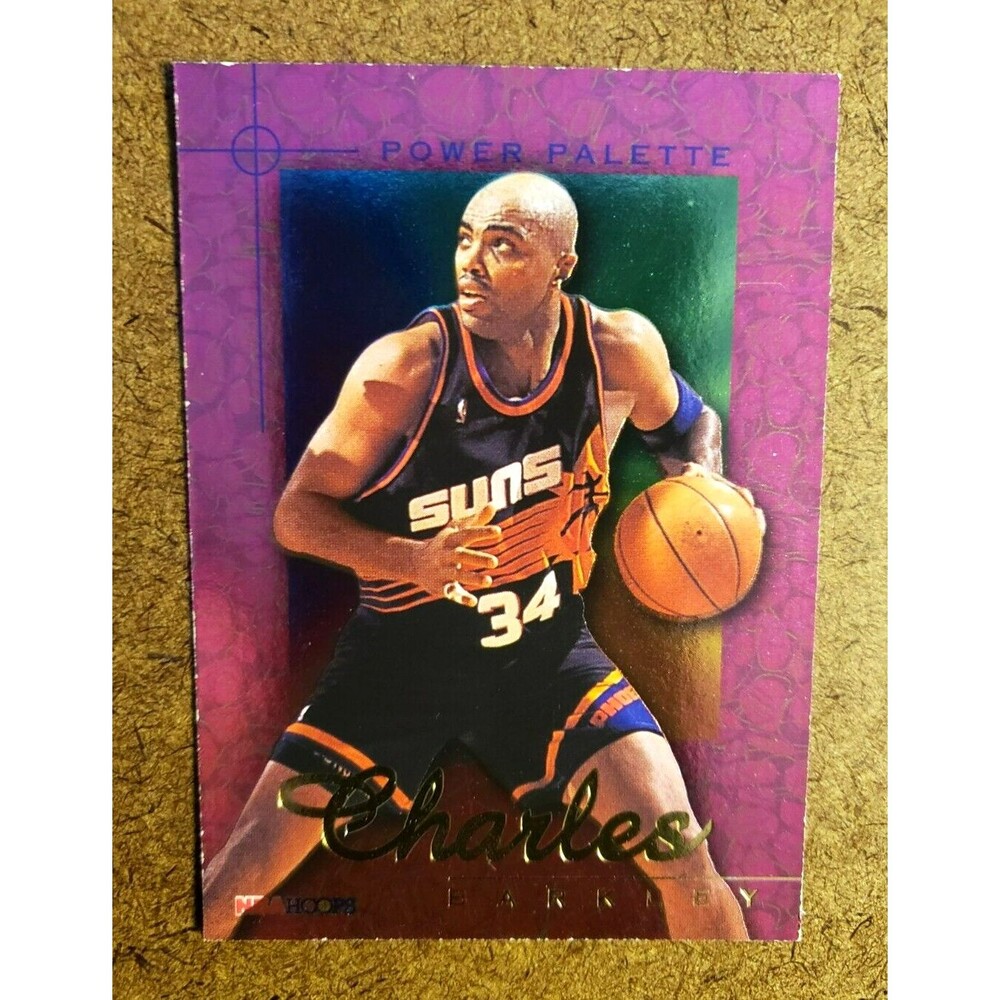 1995-96 NBA Hoops CHARLES BARKLEY NBA POWER PALETTE Card #10/10 Phoenix Suns HOF